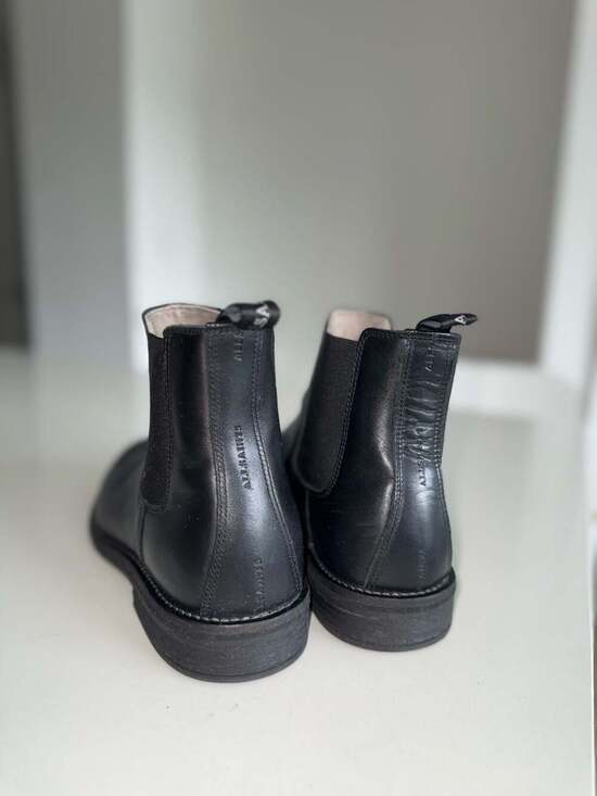 AllSaints Harley Black Leather Chelsea Boots Size US 10 / EU 43 main image 10